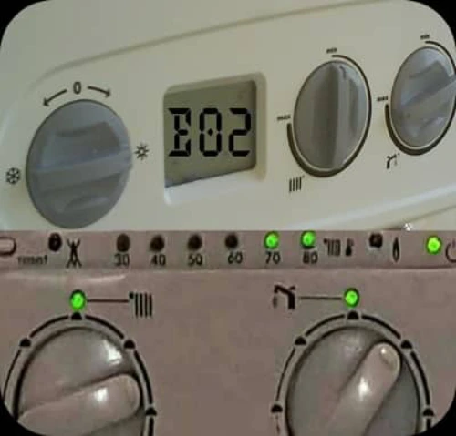 ارور e2 پکیج ایران رادیاتور