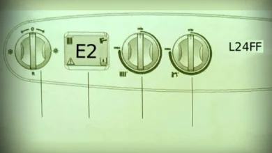 ارور e2 پکیج ایران رادیاتور