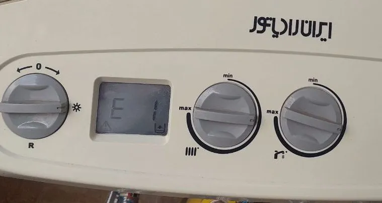 ارور e1 پکیج ایران رادیاتور